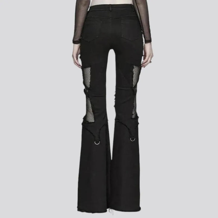Bootcut gothic jeans for ladies
