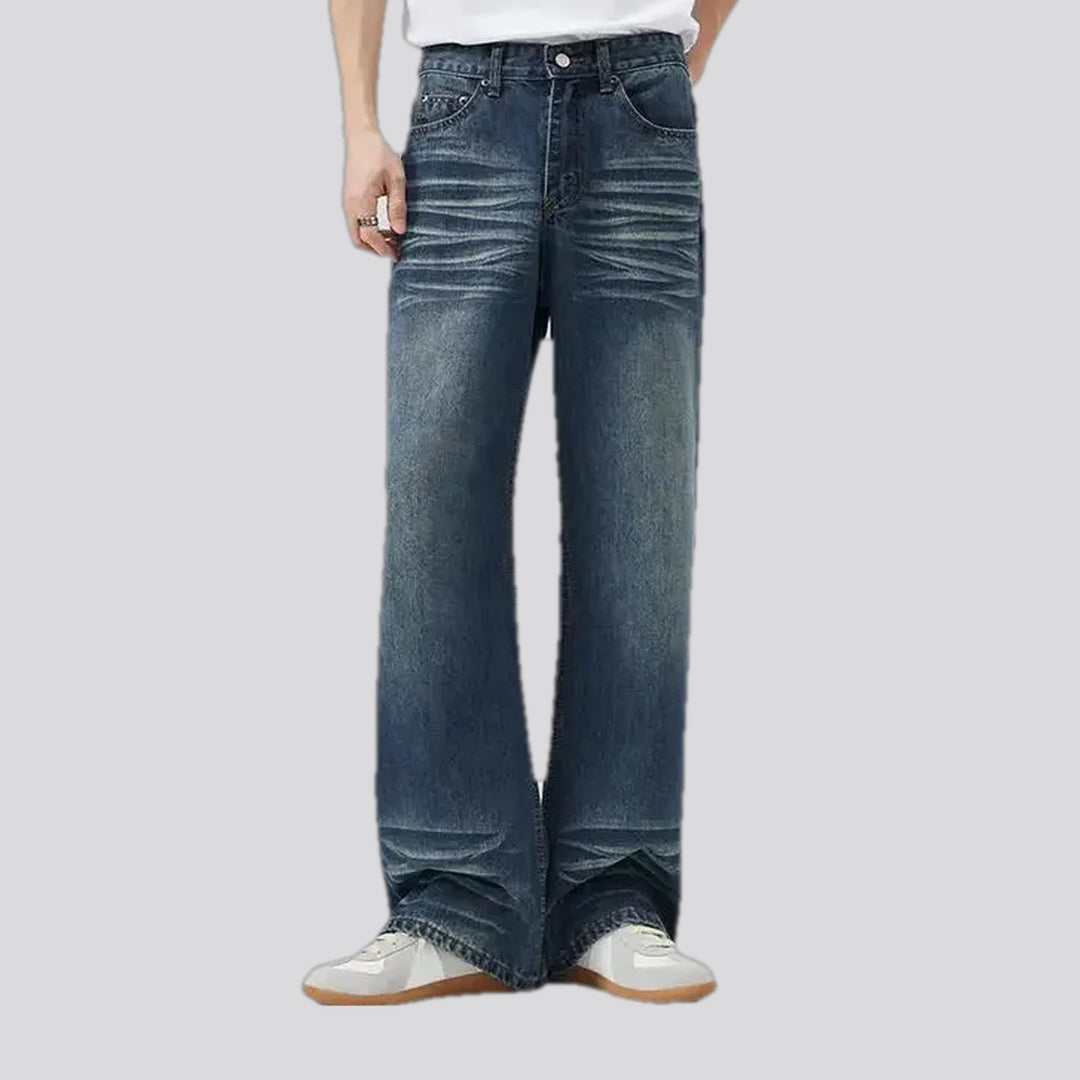 Stylish Mid Rise Faded Jeans for Men | Jeans4you.shop
