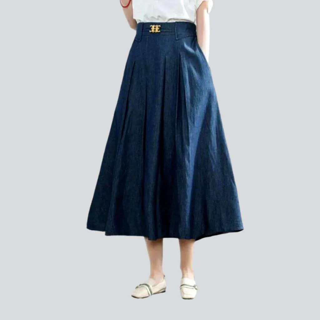 Long classic denim skirt
for ladies | Jeans4you.shop